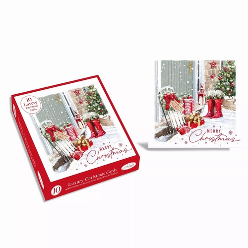 Box christmas cards - of,