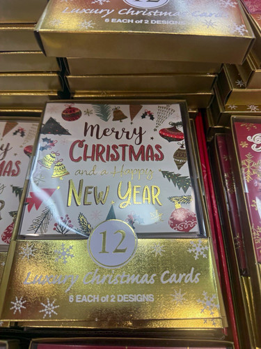 12pc christmas greeting cards - christmas,