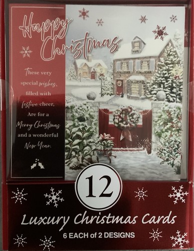 Boxed christmas cards - -, 12pk