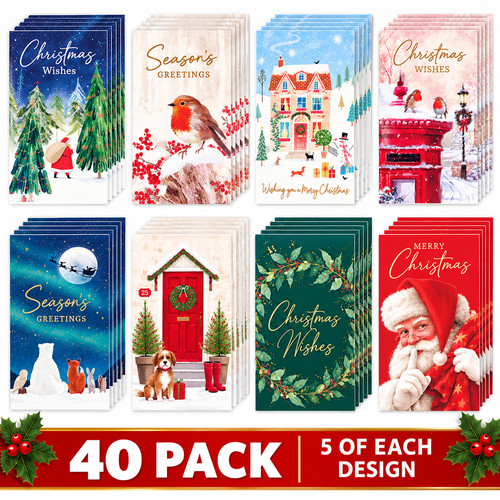 Christmas cards bumper pack - christmas,
