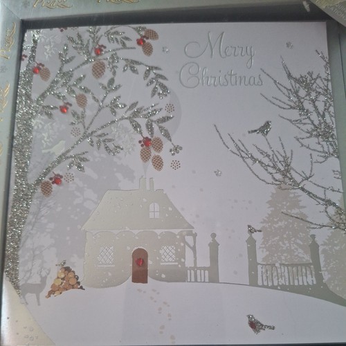 Christmas cards glitter bnib - christmas,