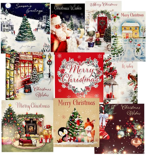 Christmas cards pack 50 - christmas,