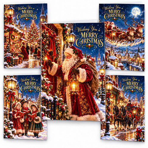 Pack christmas cards - 10,