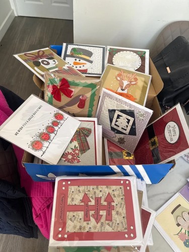 Over xmas cards all - over,
