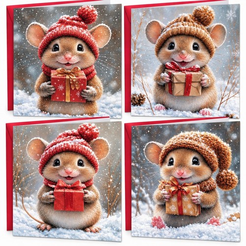 Christmas cards boxed red card - cards,