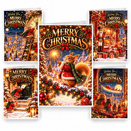 Pack christmas cards - pack,