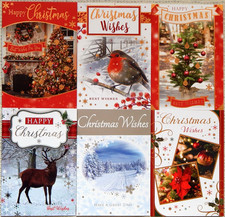 6 Traditional Christmas cards