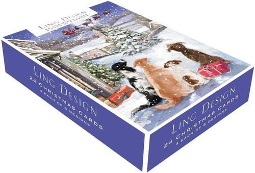 Box christmas cards - box, 24