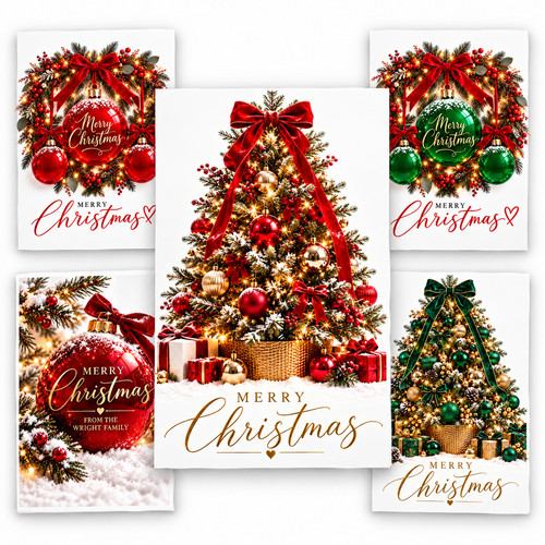 Pack christmas cards - of,