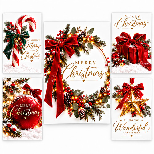 Pack christmas cards - of,